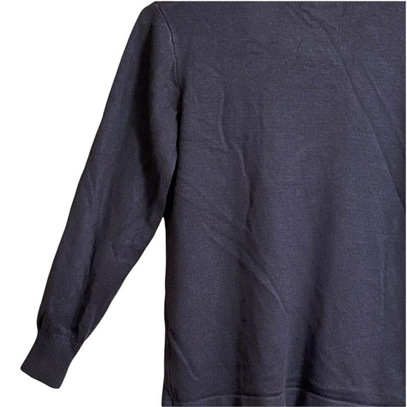 Parker School Uniform Cardigan Sweater Unisex Small Navy Cornerstone School TX - Picture 8 of 12